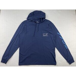 Vineyard Vines Men’s Medium Blue Long Sleeve Hoodie Pullover Vineyard Vines 98’
